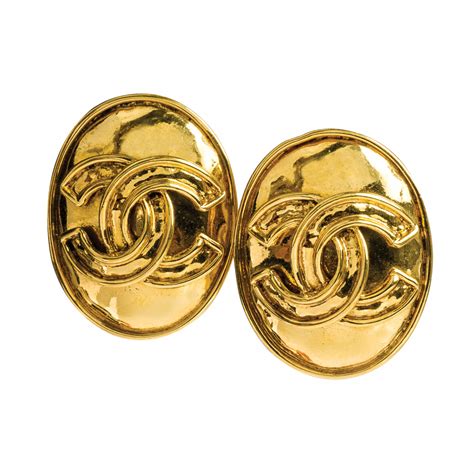 famous chanel logo earrings replica|fake chanel earrings.